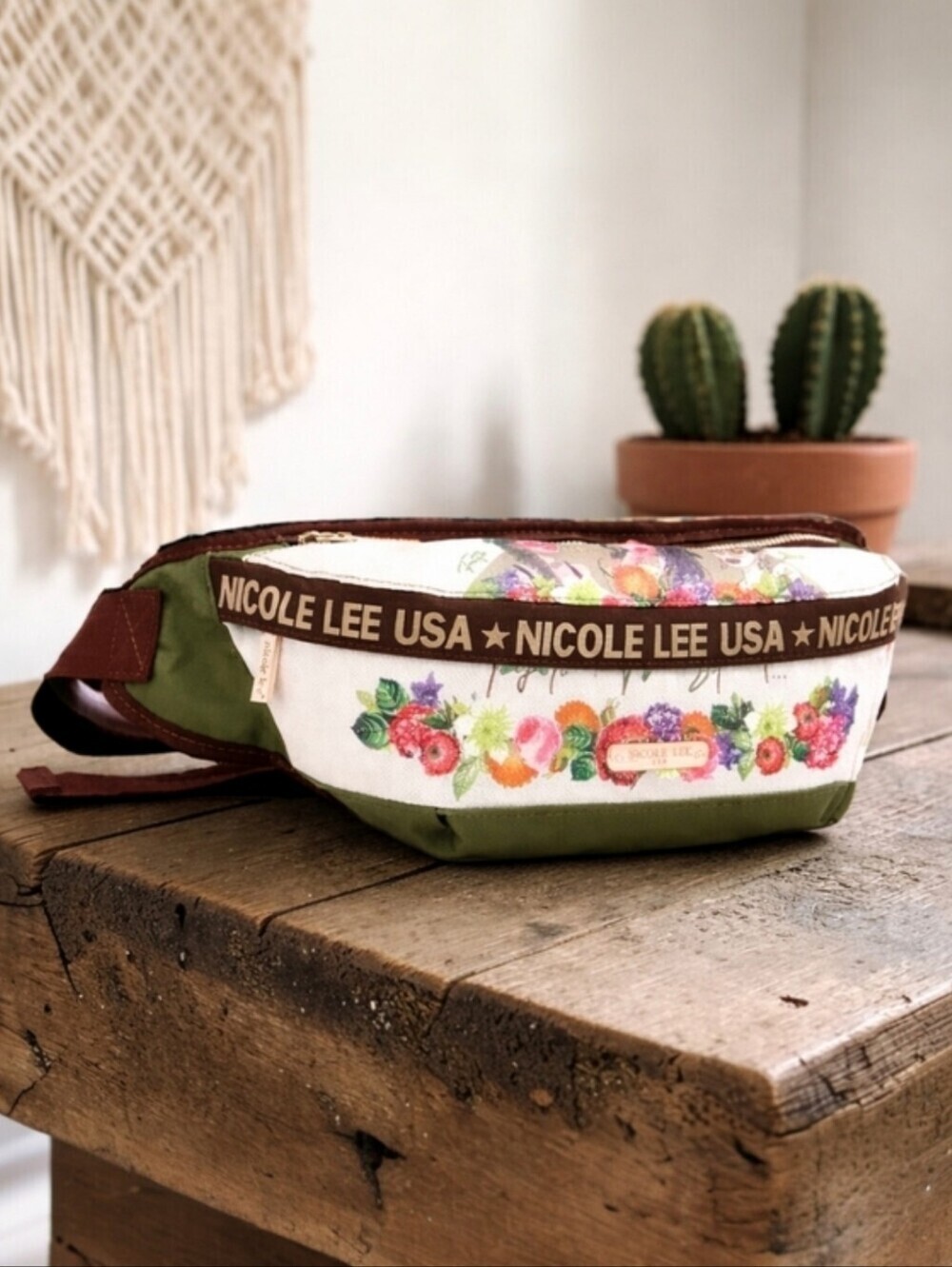 Nicole Lee USA Floral Boho Chic Western Fanny Pack Crossbody Waist Bag Travel